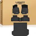 LASFIT Floor Mats for Genesis GV80 2021-2024 5-Seats, with Cargo Mat