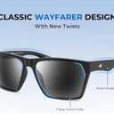 KastKing Beartrap Polarized Sports Fishing Sunglasses, With PuriVex Protective Lens Coating, Wayfarer Design, Men Women