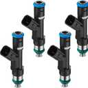 BDFHYK Fuel Injector 0280158162 Compatible with Escape Fusion Transit Connect Lincoln MKZ Corsair Mercury Mariner Milan 2.5L l4 Trucks Replacement 9E5Z9F593A 62405 5502119 FJ999 9E5GAA Set of 4