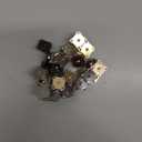 30 Piece Plum Magnetic Snap Buttons for Clothes Purse Handbag Scrapbook Homemade Sewing Craft (Black+Gold+Silver)