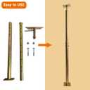 House Floor Jack Post 35" - 59.8" Adjustable for Leveling Lifting, 2 Pack