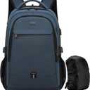 DUSLANG 17 Inch Laptop Backpack for Travel with Backpack Rain Cover College Backpack for Men Laptop Bag with USB Charging Port,Blue (17Inch, Blue With Rain Cover)