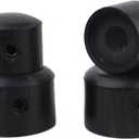 guyker 2Pcs Ebony Concentric Stacked Knobs, Dual Dome Control Knobs, High Grade Dome Volume Tone Knob Replacement for Electric Guitar or Precision Bass