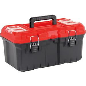 Tools Box, Deep Lockable Toolbox, 18.7 * 9.9 * 9.3" Durable Tool Boxes Storage, with Removable Inner Tray