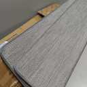 SMILOOL Bullnose Carpet Stair Treads Non Slip for Wooden Steps Indoor, 9.5" x 35" 8 Pieces, Extra Wide Bull Nose Carpet Runners for Wood Stairs, Step Covers, Stair Tread Rugs, Washable, Light Grey