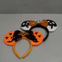 Christmas Mouse Pumpkin Bat Ears Headband - Sequin Costume Accessories Headdress for Adults Teens Christmas Party Decorations Supplies