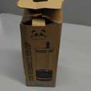 Pandaloo Glass Cups With Lids and Straws -20 Fl Oz- Perfect Size Iced Coffee Cup - Smoothie Cup With Bamboo Lid and On the go Lid (Creamy Mushroom, 1 Count (Pack of 1)