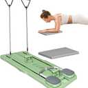 FBJAMZ Pilates Board Pilates Reformer Set Pilates Reformer Board for Workout Equipment At Home Plank Trainer Pilates Machine with Timer (Green)
