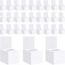 30 Pack Raffle Boxes Ballot Box Suggestion Box with Slot, 6 x 6 x 6 Inch Cardboard Raffle Boxes with Slot for Ticket and Removable Header for Collecting Business Card Voting Contest