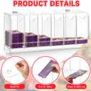 Colingmill 1 Pcs Acrylic Booster Pack Dispenser, Card Dispenser Storage and Organizer, for Trading Card, Booster Packs, Sports & More (6 Slots)