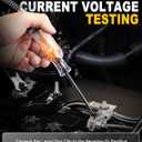 Test Light Automotive, 6V-12V-24V Circuit Tester with Light for Continuity Voltage Electrical Fuse Tester, Car Electric Tester Pen ABS Handle with Sharp Probe&Alligator Clip for Sedan, SUV, RV, Truck (Bright Tungsten Bulb)