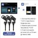 Smart Landscape Lighting, 3 Pack RGBW Color Changing LED with App Control Waterproof Spotlight, Outdoor Yard Spot Lights with 36W Transformer & Timer, LED Lawn Light with Music Sync