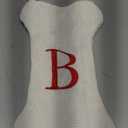 Malier Dog Christmas Stocking with Initials, Letter A Embroidered Knit Christmas Stocking for Dogs, White Large Bone Shape Xmas Pet Stockings Hanging Stocking for Dogs Cats Pets (White, LetterB)