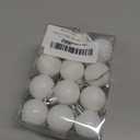 Emopeak 24Pcs Christmas Balls Ornaments for Xmas Christmas Tree - 4 Style Shatterproof Christmas Tree Decorations Hanging Ball for Holiday Wedding Party Decoration (White, 1.3"/3.2CM)