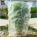 Insect Bird Barrier Mesh, Garden Netting Barrier, Bird Netting, Netting for Plant with Drawstring, 3.5 x 4.6 FT Tomato Protective Cover, Large Potted Fruit Protectors Cover for Blueberry Bushes