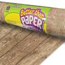 Teacher Created Resources Rustic Wood Better Than Paper Bulletin Board Roll (TCR77884), 48" x 144"