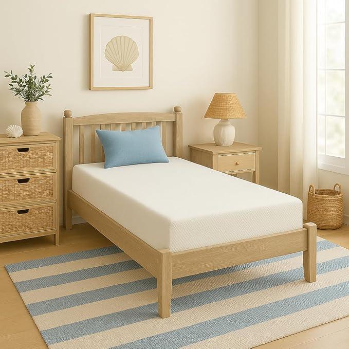 Memory Foam Mattress, Gel-Infused with High-Density Base, Medium Firm, CertiPUR-US, Washable Cover, 8-inches, Twin