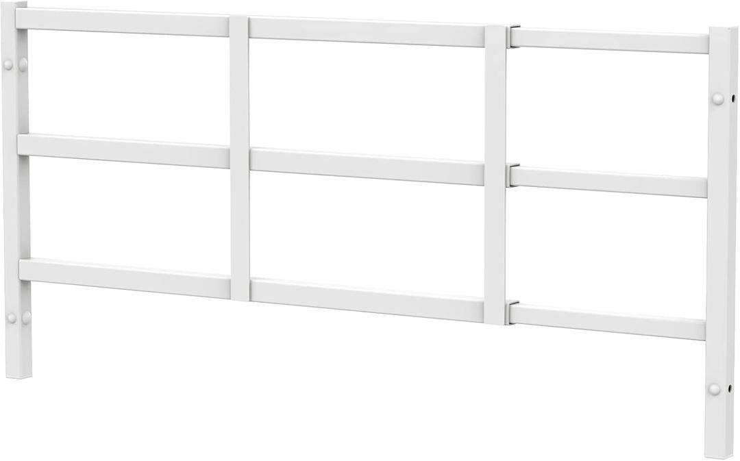 Fixed Window Safety Guard for Children Child Kids 14x 38 Adjustable Width Prevents Accidental Falls, Non-Egress, Tamper Resistant Screws Included, White, Single Pack (14x38 inches)