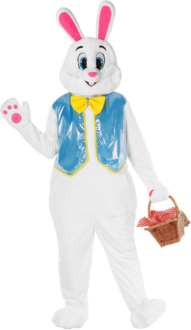 Morph Easter Bunny Costume Adult Rabbit Mascot Outfit Bunny Suit for Adults - Perfect for Easter Costumes and Events (X-Large)