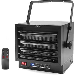 CTSC 7500W Garage Heater 240v - Garage Heater Electric - Space Heater with Remote Control, 8-Hour Timer, Ideal for Workshop, ETL Compliant