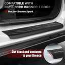 REFORM DESIGN Door Sill Guards Protectors Compatible with 2024 2023 2022 2021 Ford Bronco 2 Door, 2 PCS TPE Solid Door Edge Entry Cover Interior Accessories (for Bronco 2 Door)