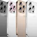 2 x Compatible for iPhone 11, 11 Mini, 11 Pro & iPhone 11 Pro Max Camera Lens Protector (3+1 Pack) - Bling Sparkling Glitter, Anti-Scratch Camera Cover with Tempered Glass, Case Friendly (Black)