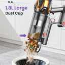 Cordless Vacuum Cleaner 55Kpa/650W/70Mins,1.8L Self Standing Stick Vacuum,Upgraded Vacuum Cordless with Hurricane Mode,Touch Screen,Anti-Tangle Wireless Vacuum,Vacuum Cleaners for Home/Pet Hair/Carpet