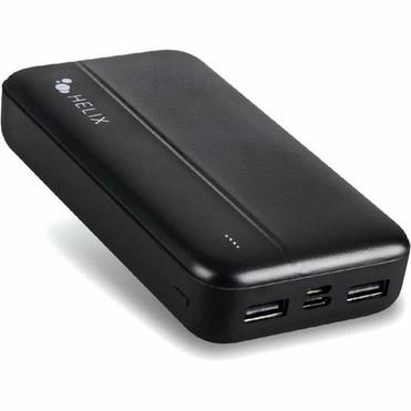 Helix 20000 mAh Power Bank - For Universal, Mobile Device - 20000 mAh - 2 x USB - Black (ETHPB20)