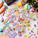 Watersay 48 Set Religious Easter Cross Craft Kit for Kids He Lives Jesus DIY Christian Crafts Make Your Own Ornament with Stickers for Easter VBS Sunday School Church Home Decoration Art Project