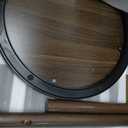 Coat Rack Freestanding 360 Rotating Wooden, 9 Hooks Hat Rack, 15.4"D x 15.4"W x 64.6"H