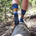 Lavley Outdoors Socks - Hiking and camping gifts for men and women - Great for nature lovers - Holiday or birthday gift (One Size, Id Rather Be in the Mountains)