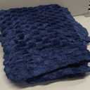 Exclusivo Mezcla Extra Large Throw Blanket for Couch, 50x70 Inches Soft Cozy Warm Plush Blanket, Fleece Blanket All Seasons Use, Navy Blue