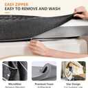 Sweetnight Single Tri-Folding Mattress Topper - 4 inch Medium Firm Portable Foldable Mattress with Washable Cover & Non-Slip Base - Ideal for Camping, RV,Black