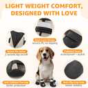 Dog Shoes for Large Dogs, Breathable Dog Boots & Paw Protectors for Hot Pavement, Anti-Slip Rubber Dog Booties Paw Protectors with Reflective for Outdoor Walking Indoor Hardfloors, Size 7 (Size 7(Width 2.8''-2.99''))