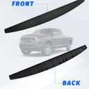 Tailgate Spoiler Molding Cap for 2009-2019 Dodge Ram 1500, Combined Center Tailgate Flex Step Cap Top Molding Trim Protector Cover for 2010-2018 Dodge Ram 2500 3500 Accessories, 3PCS