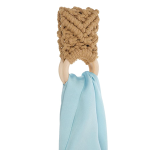 YVPSI 2 Pcs Kitchen Dish Towel Holder with Loop Crochet Hanging Towel Holder Ring Towel Hanger Loop Ring for Kitchen Bathro (Grey)