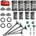 Engine Intake & Exhaust Valve Kit & Heavy Duty Springs with Seal Compatible with Sportrax 400 TRX400EX TRX400X 2x4 Dirt Bike XR400R 1999-2008