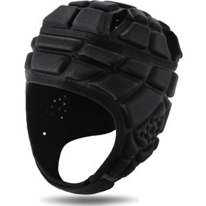 KRUI Soft Shell Helmet 7v7 Flag Football Helmet Scrump Cap Soft Padded Rugby Helmet Headguard Adjustable Breathable EVA Foam Impact Resistant for Youth Adults, Size: Large 21"-23" Head Circumference