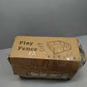 Baby Playpen with Mat, 50x50 Inch Playpen with Mat Waterproof for Babies and Toddlers Play Pen Playards Safety Gate Fence Active Center Indoor (Dark Grey + Mat)