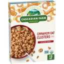 Cascadian Farm Organic Cinnamon Oat Clusters Cereal, Made with Whole Grain, Non-GMO, 15 oz (EXP 01/05/26)