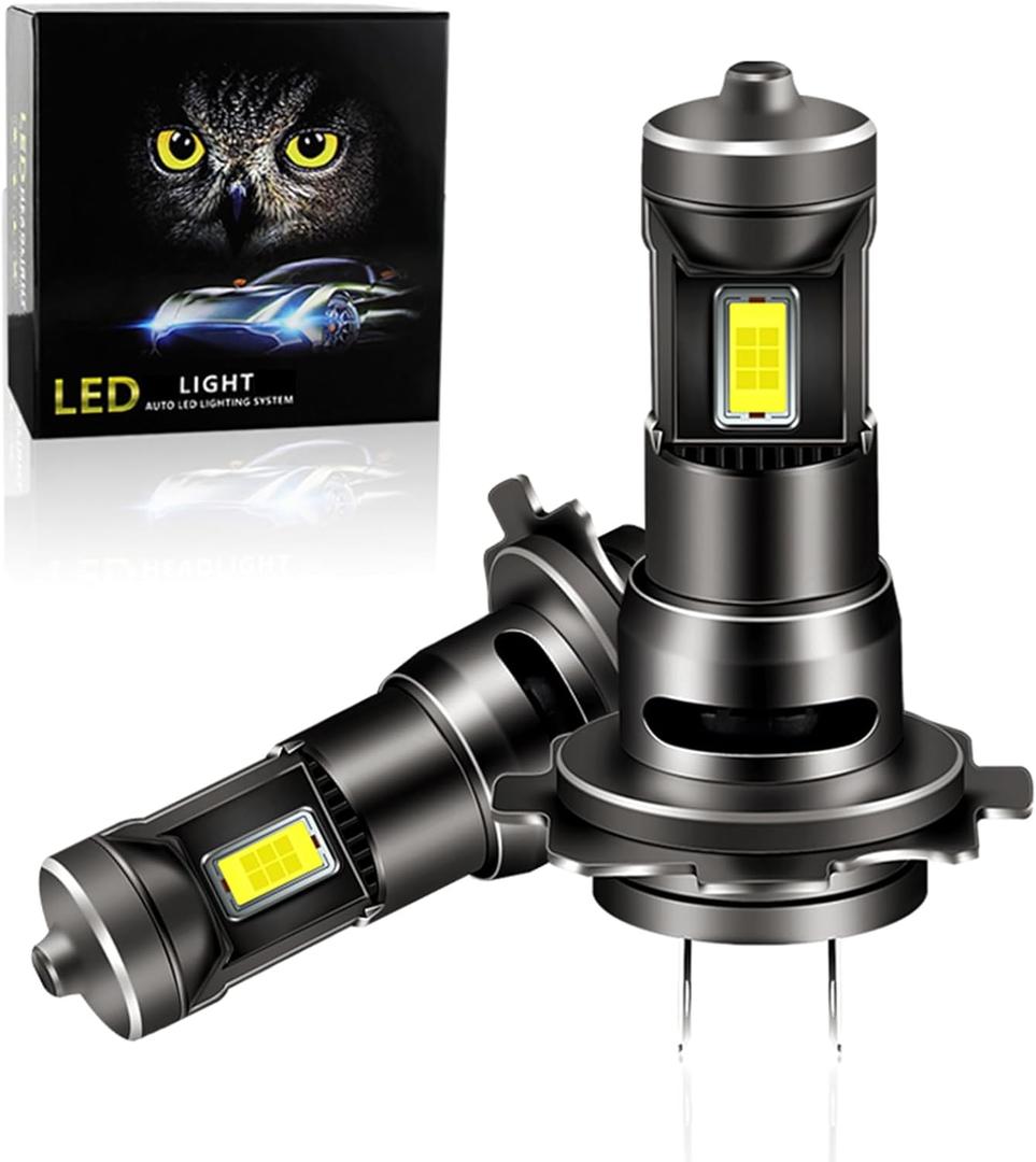 H7 LED Bulb 30000LM 600% Brighter 6000K Cool White Wireless H7 LED Bulbs, Plug and Play LED Lights Fog Lamps, Pack of 2
