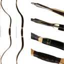 AF Archery Tatar Recurve Bow, 54" Traditional Laminated Horse Bow for Mounted Archery and Precision Shooting Longbow Left Right Hand, 45lbs