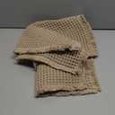 MIULEE Set of 2 Waffle Bathroom Rugs, Boho Bath Rugs Non Slip Washable, Super Absorbent Bath Mats, Ultra Soft Rubber Backed Shower Mats for Bathroom Floor, Tub and Shower, Brown, 20x32 Inch