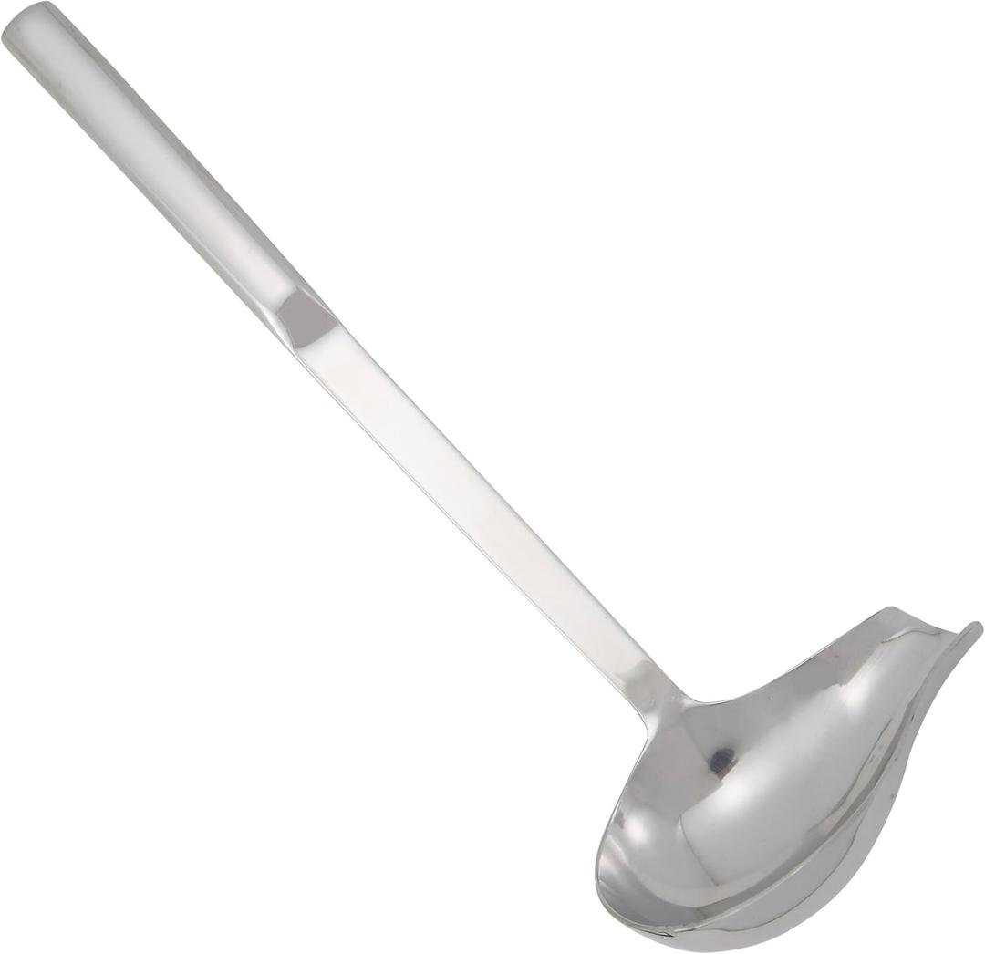 Winco Heavy-Duty Deep Ladle with Hollow Handle, 2 Ounce (Stainless Steel)