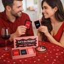 2 x Let's Go Deeper Card Game Valentines Gift for Boyfriend, 150 Cards Date Night Ideas Couples Game, for Him, Boyfriend, Husband, His and Hers, at Home Kit for Married Couple, Newlywed