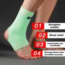 SPOTBRACE Ankle Brace Compression Sleeve(2 PACK),Breathable Ankle Support For Men Women, Foot Compression Sock for Swelling, Plantar Fasciitis, Sprain