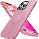 Magnetic for iPhone 14 Pro Max Case [Compatible with MagSafe] [10FT Military Grade Drop Tested] Slim Translucent Matte Case for iPhone 14 Pro Max Phone Case, Pink (6.7")