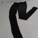Warm Translucent Fleece Lined Tights for Women, Large