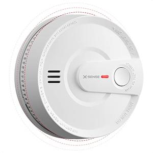 X-Sense Smoke Detector, Wireless Interconnected Smoke Alarm with 10-Year Battery Life and Transmission Range of Over 820 ft, SD20-W, Pack of 1 X-Sense Smoke Detector, Wireless Interconnected Smoke Alarm with 10-Year Battery Life and Transmission Range of Over 820 ft, SD20-W, Pack of 1