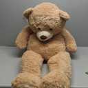 MaoGoLan Giant Big Teddy Bear 4 Feet 47 inch Life Size Tan Plush Bear Brown Stuffed Animal for Children Boyfriend